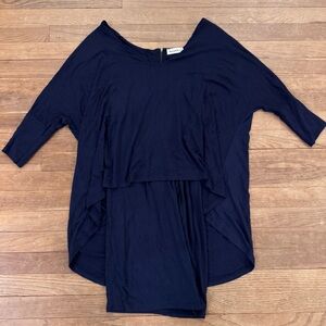 Nina Kendosa Navy Layered Pop-over Tunic Dress - L/XL
 b5